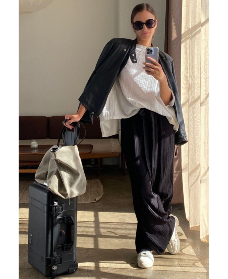 Women's Ocean+Main Gauze Palazzo Pant