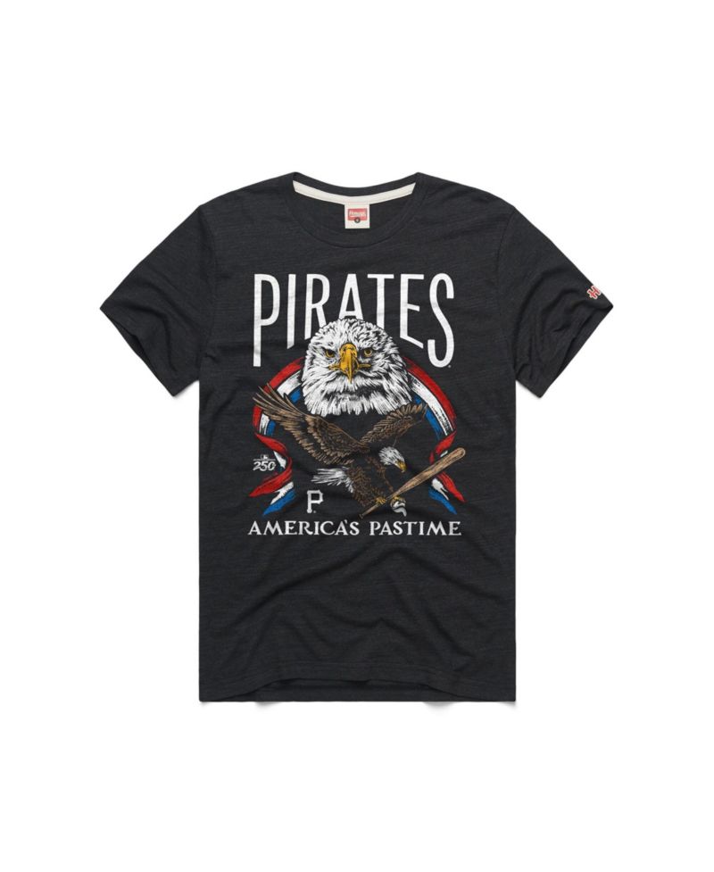 Men's Charcoal Pittsburgh Pirates America's Pastime Tri-Blend T-Shirt