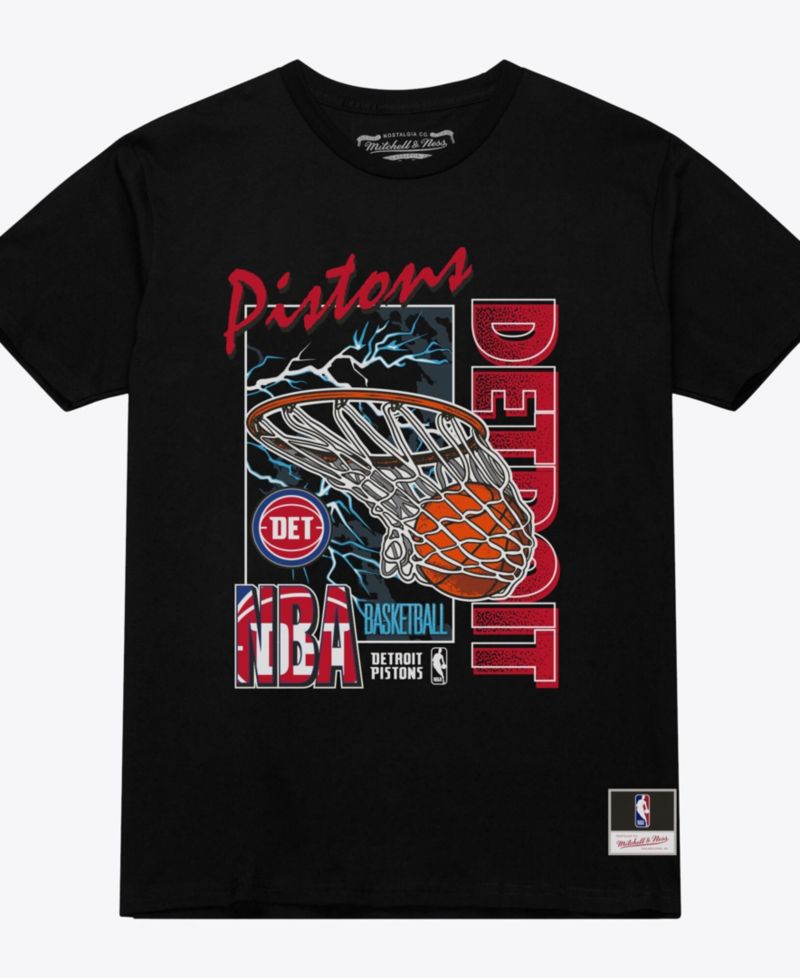 Men's Detroit Pistons Lightning Swish T-Shirt