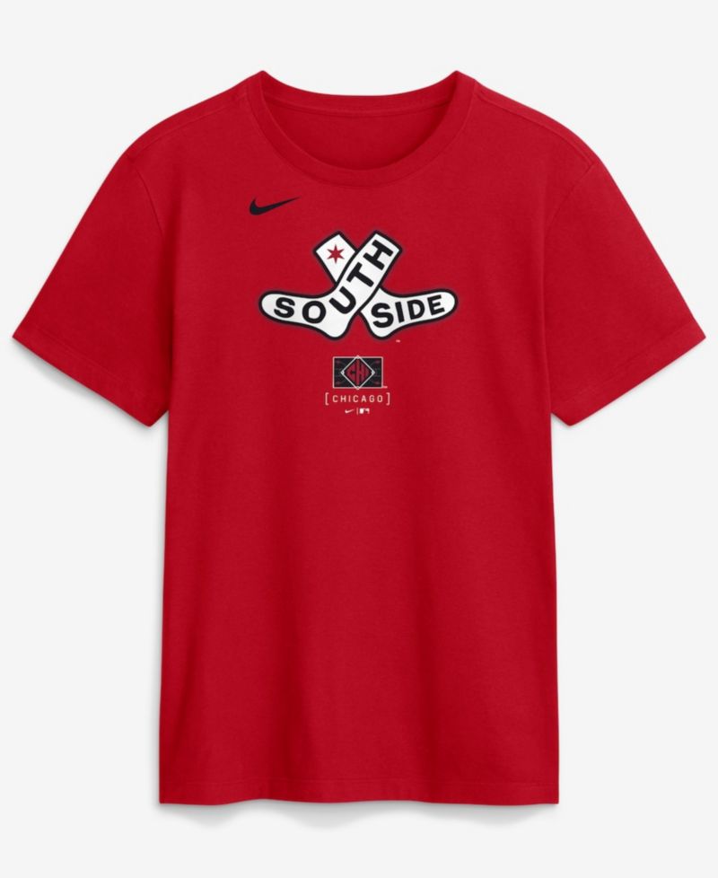 Men's Red Chicago White Sox City Connect Large Logo T-Shirt