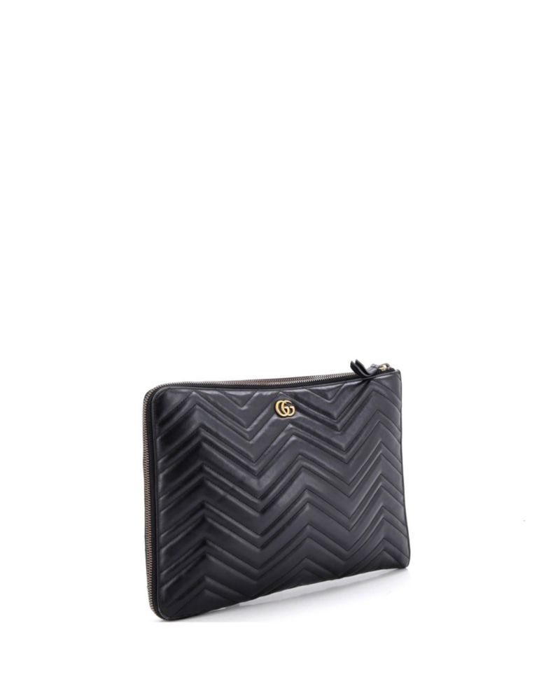 GG Marmont Matelasse Portfolio Clutch