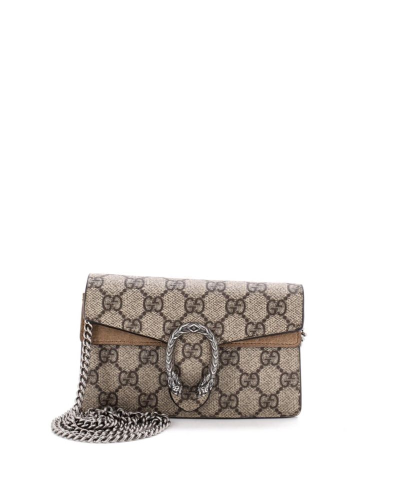 Super Mini Dionysus GG Coated Canvas Crossbody Bag