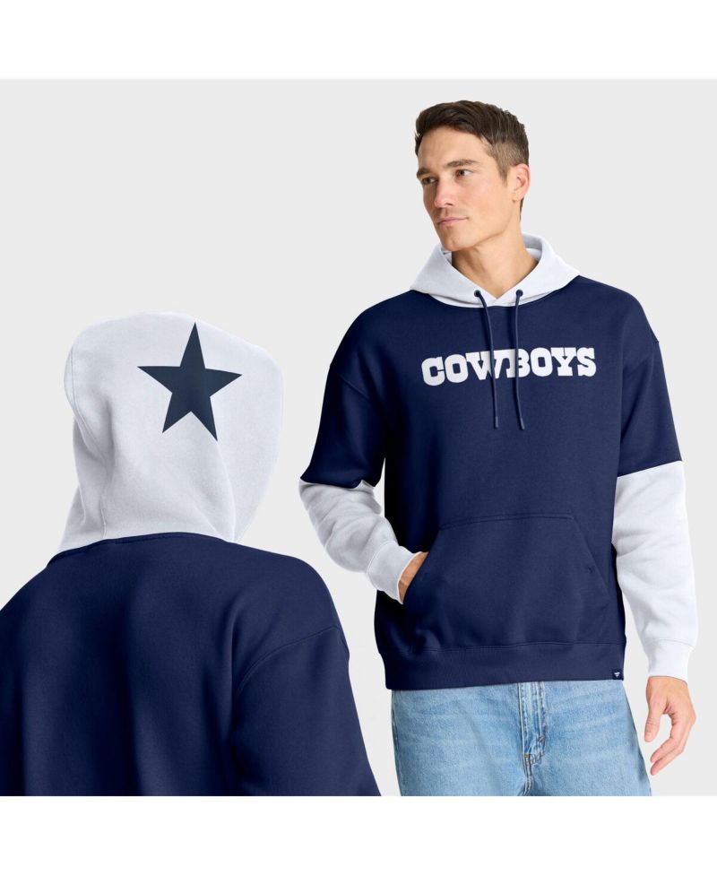 Men's Navy Dallas Cowboys Helmet Retro Pullover Hoodie