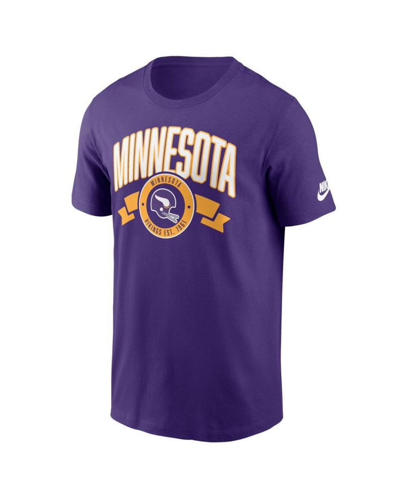Men's Purple Minnesota Vikings Rewind Front and Back Hit Essential T-Shirt