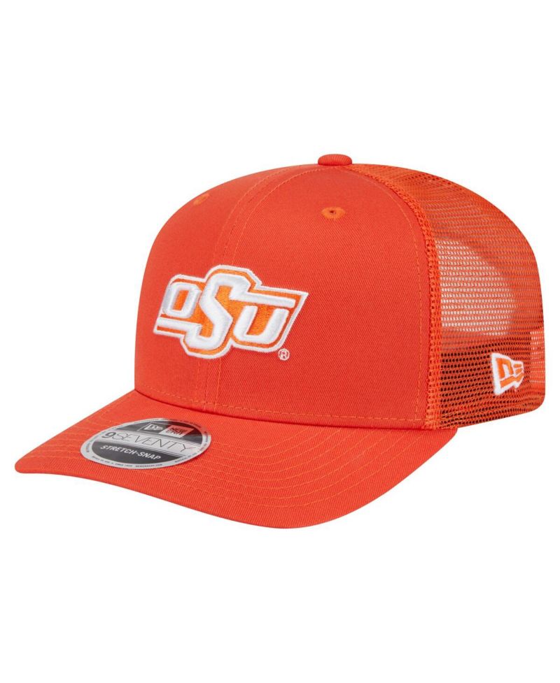 Men's Orange Oklahoma State Cowboys Primary 9SEVENTY Trucker Stretch-Snap Hat
