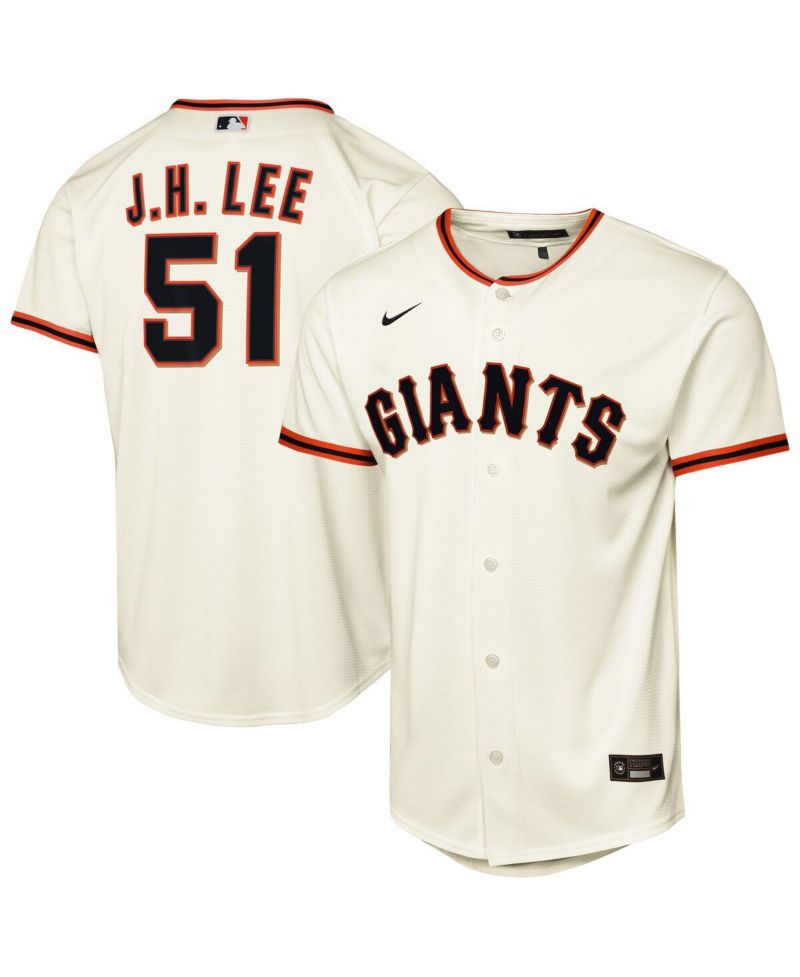 Big Boys and Girls Jung Hoo Lee Cream San Francisco Giants Home Replica Player Jersey