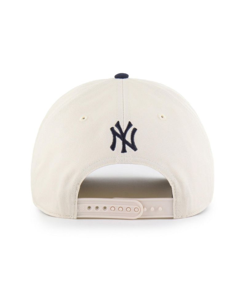 Men's Natural/Navy New York Yankees Rope Script Hitch Adjustable Hat