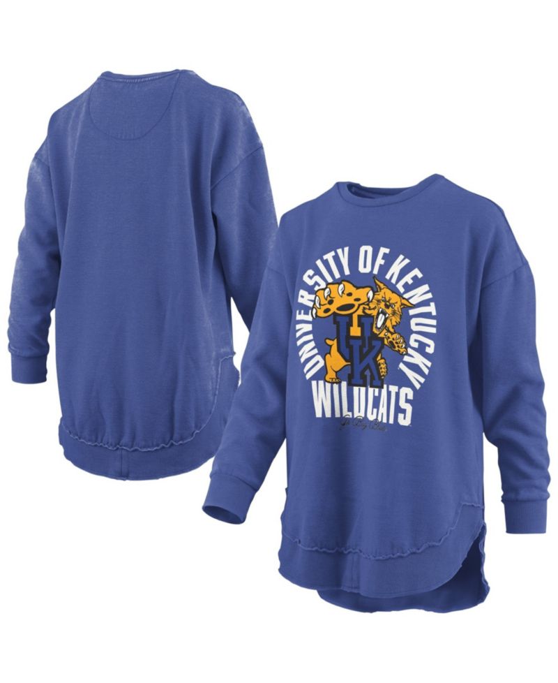 Women's Kentucky Wildcats Blitz Graphic Dropped-Shoulder Crewneck Sweatshirt