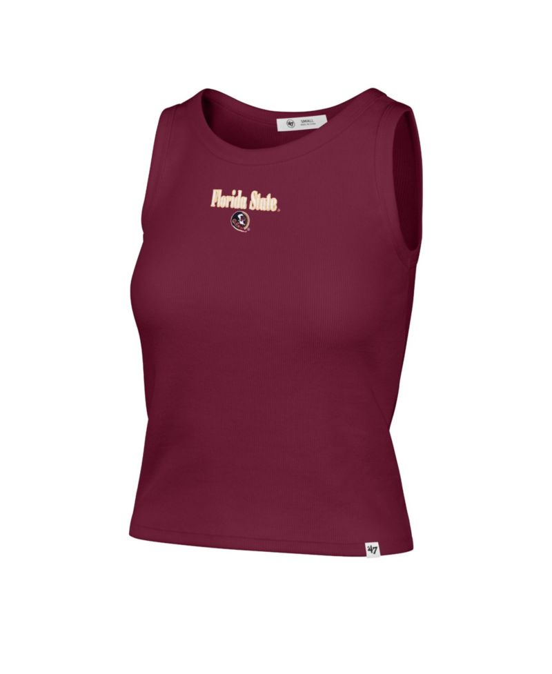 Women's '47 Garnet Florida State Seminoles Straight Cut Baby Rib Tank Top