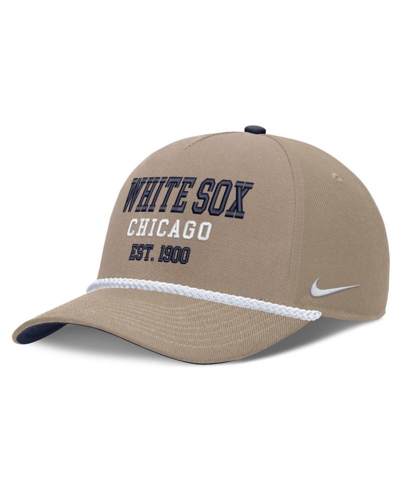 Men's Khaki Chicago White Sox Father's Day Rope Rise Adjustable Hat