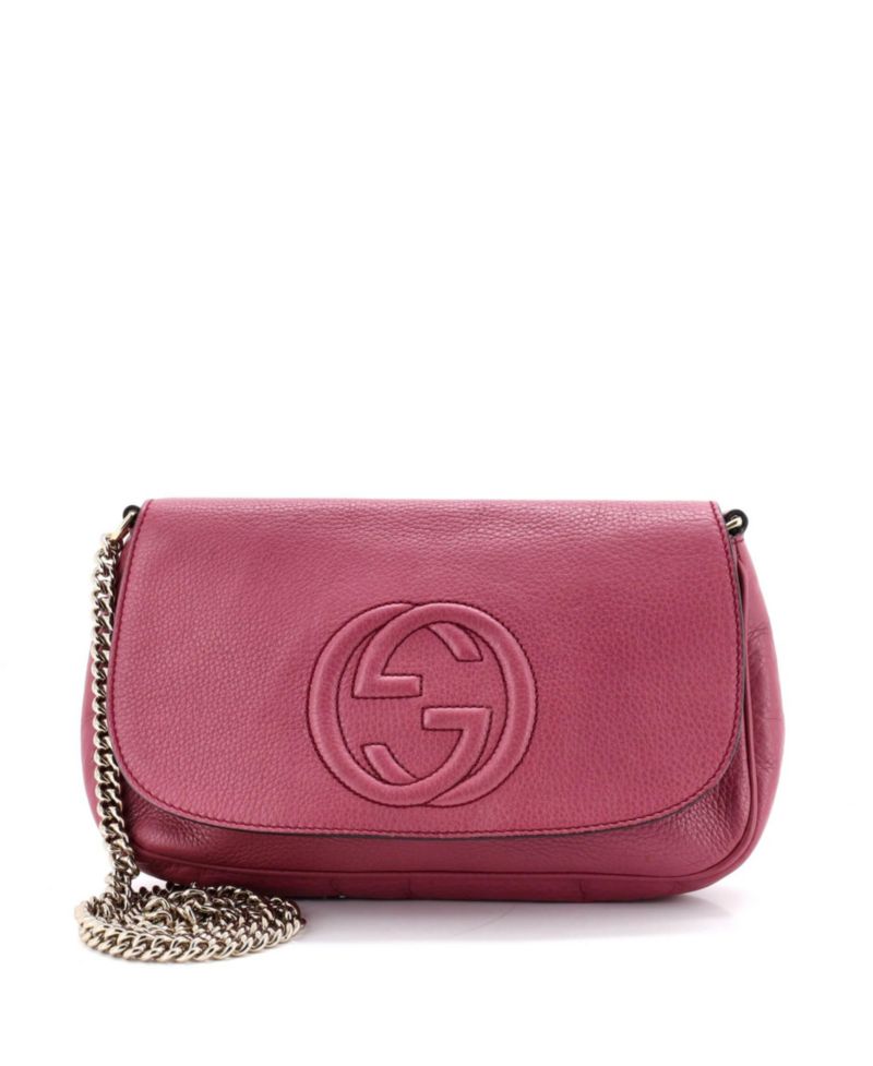 Medium Soho Chain Crossbody Bag Leather
