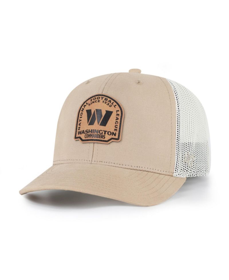 Washington Commanders Bonehide Trucker Structured Leather Applique Adjustable Hat