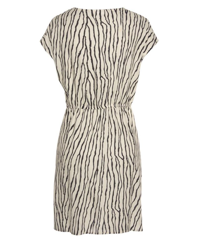 Women's Viscose Printed Twist Surplice-Neck Short Dress