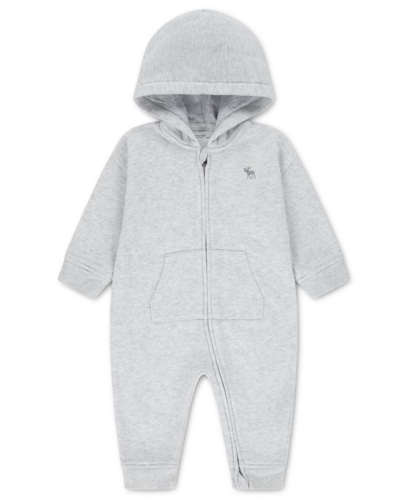 Baby Boys' Essential Fleece Hooded Coverall