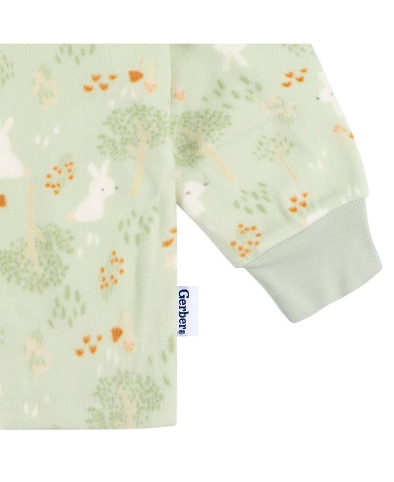 Baby Girls Long Sleeve Top and Pant Fleece Pajamas, 2-piece