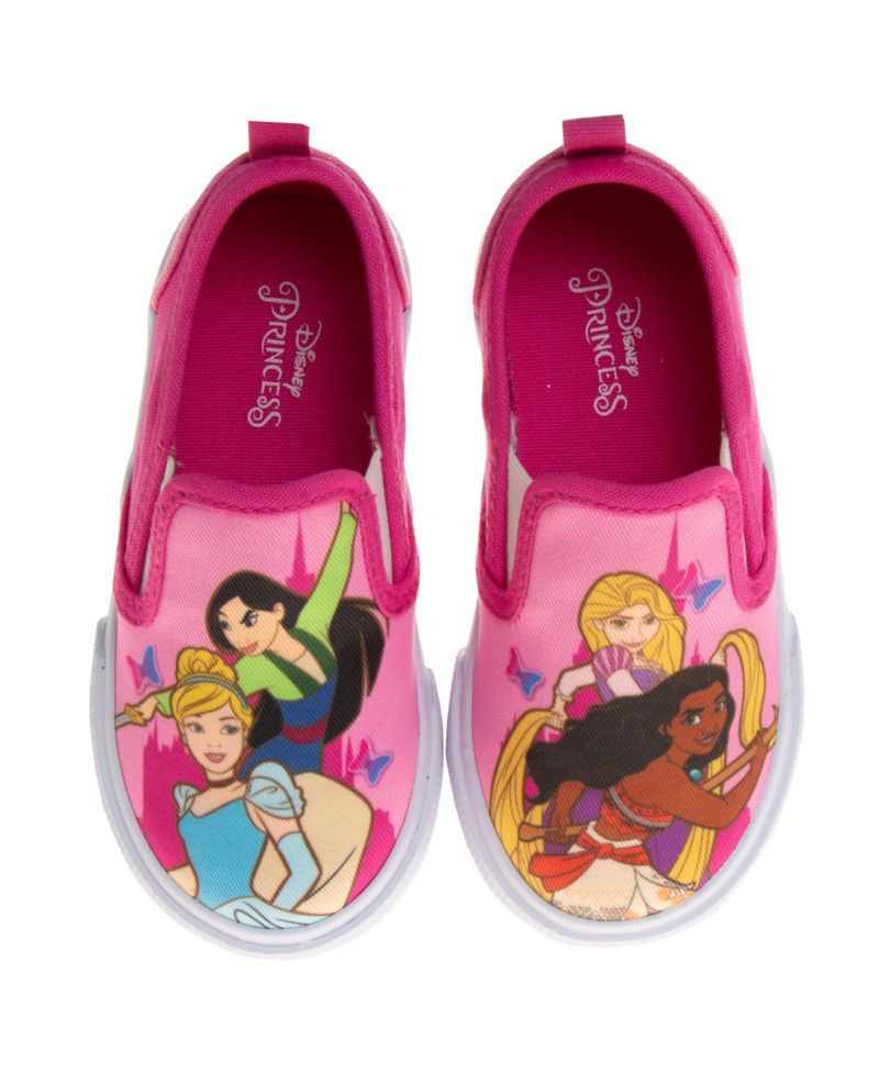 Big Girls (5-12) Princess Slip-On Canvas Sneakers