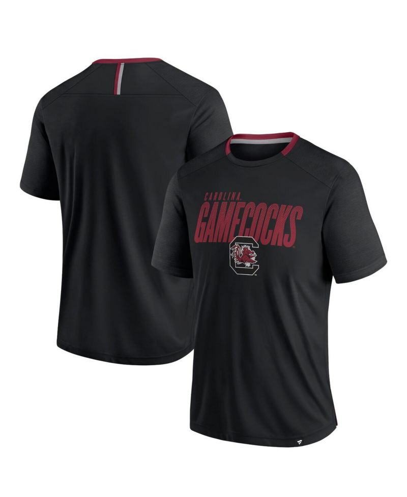 Men's Black South Carolina Gamecocks Defender Fade Slant T-Shirt