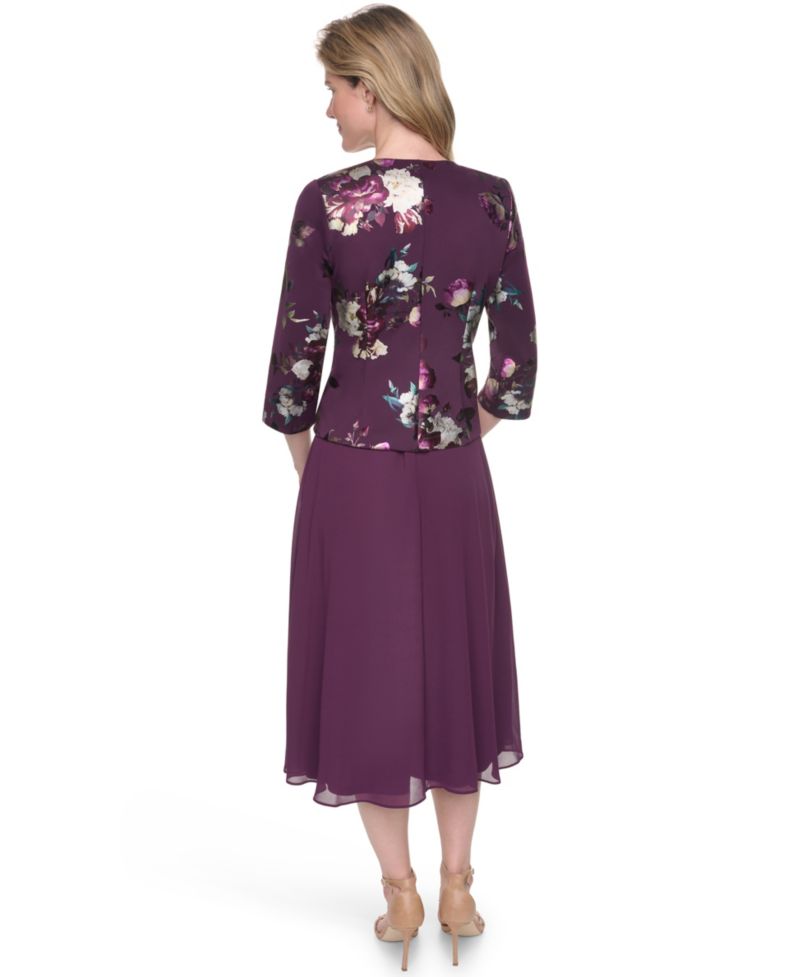 Petite Removable Jacket & Sleeveless Dress, 2-Piece Set