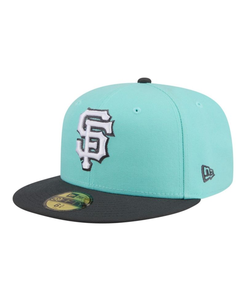 Men's Turquoise/Charcoal San Francisco Giants Two-Tone Color Pack 59FIFTY Fitted Hat