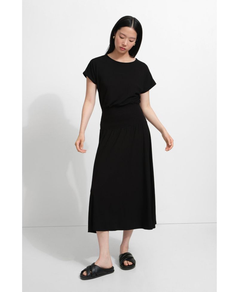 Women's Suvi Scoop-Neck Short-Sleeve Jersey Midi Dress