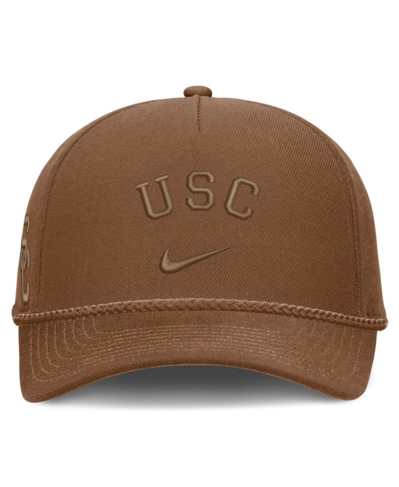 Men's and Women's Brown USC Trojans Campus Prep Tonal Rope Rise 5-Panel Adjustable Hat