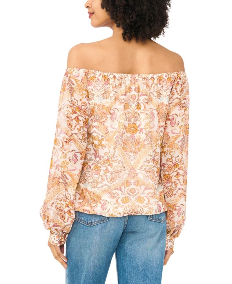 Women's Off-The-Shoulder Long-Sleeve Blouse