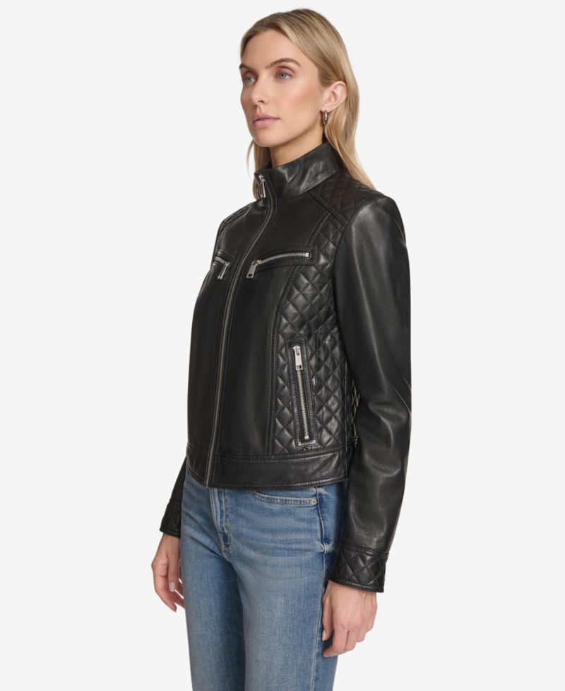 Women's Mikel Racer Leather Jacket
