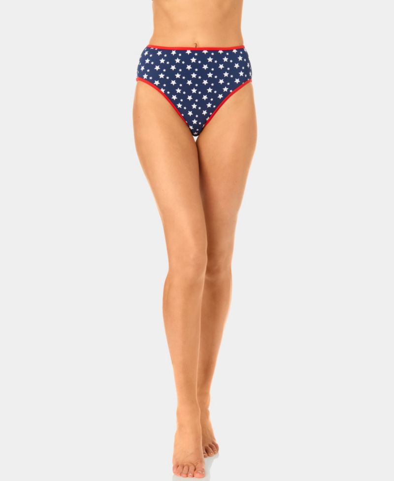 Women's Starstruck Mini Rib High-Waist Swim Bottoms