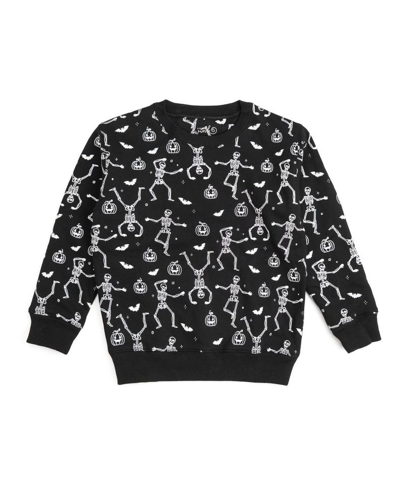 Boys' 4-20 Glow-in-the-Dark Halloween Long-Sleeve Sweatshirt