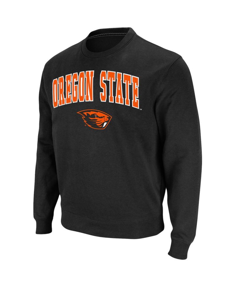 Men's Oregon State Beavers Arch & Logo Tackle Twill Pullover Sweatshirt