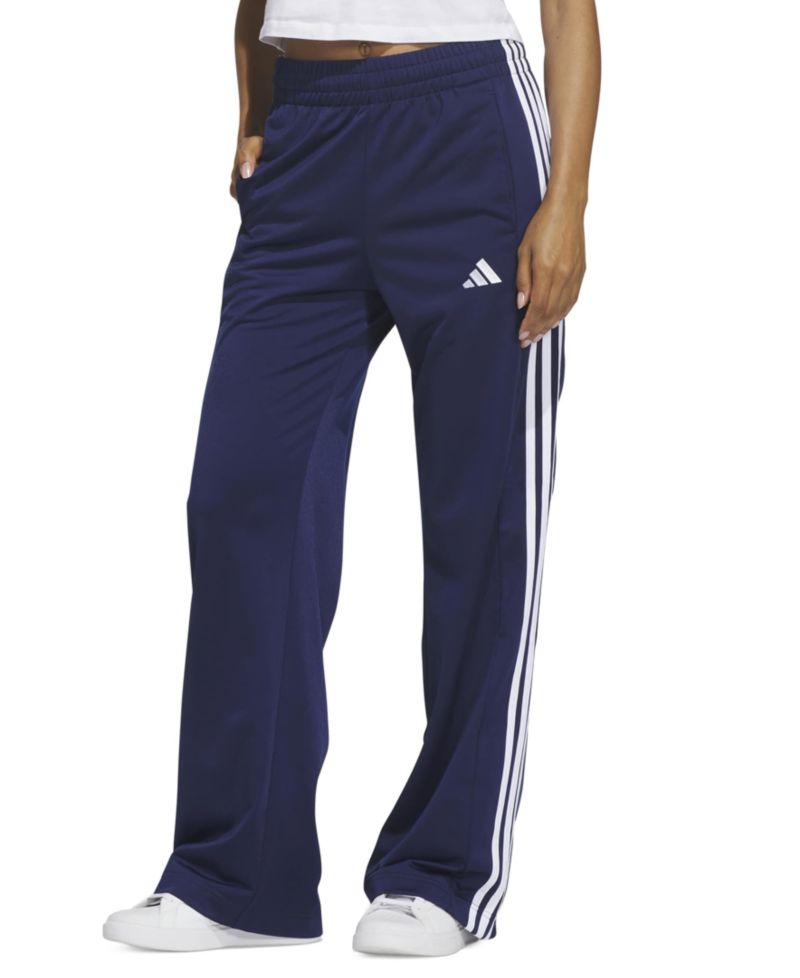 Women's 3 Stripe Snap Pant High-Rise Wide-Leg Pants