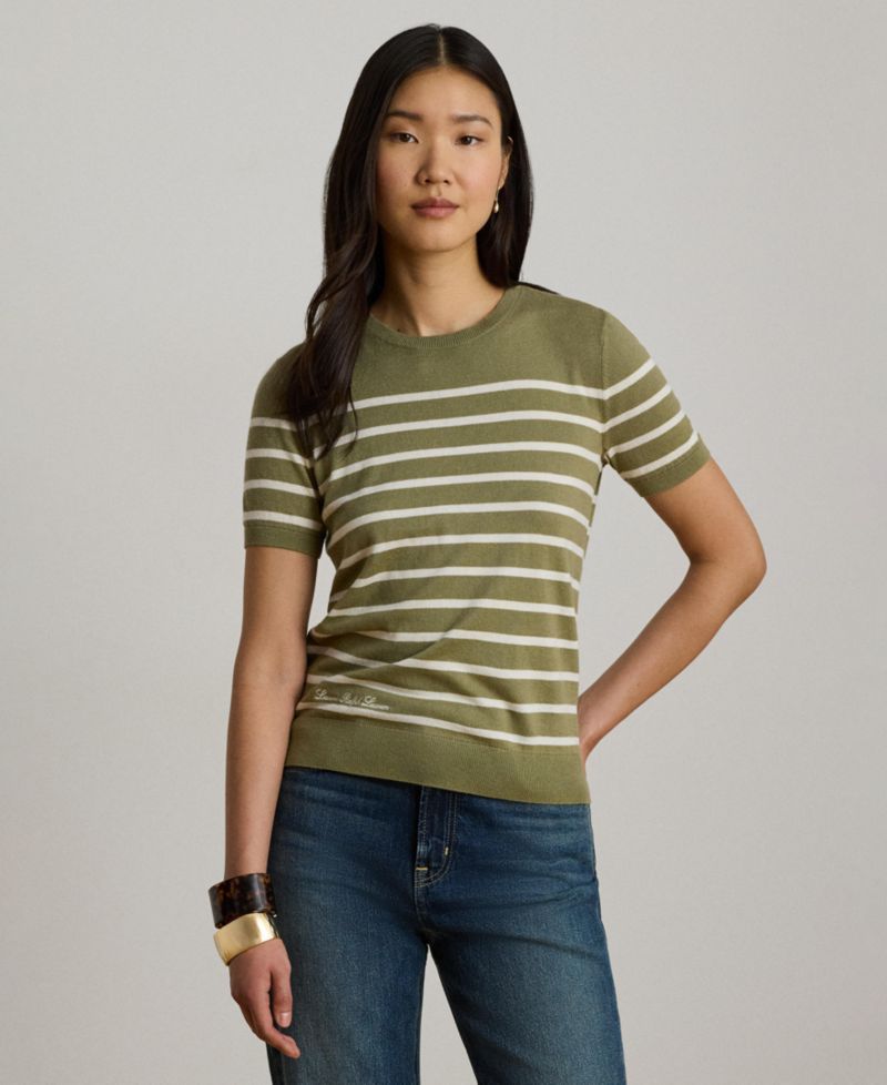 Women's Crewneck Short-Sleeve Sweater