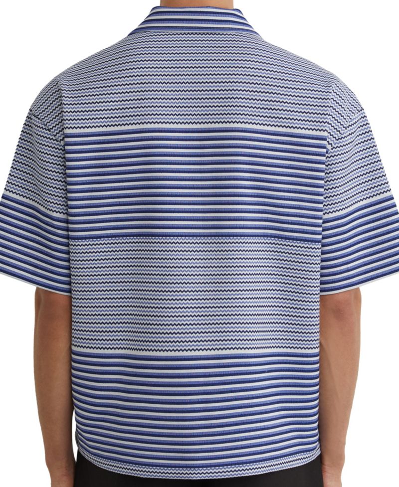 Men's Solstice Stripe Placement Cuban Shirt