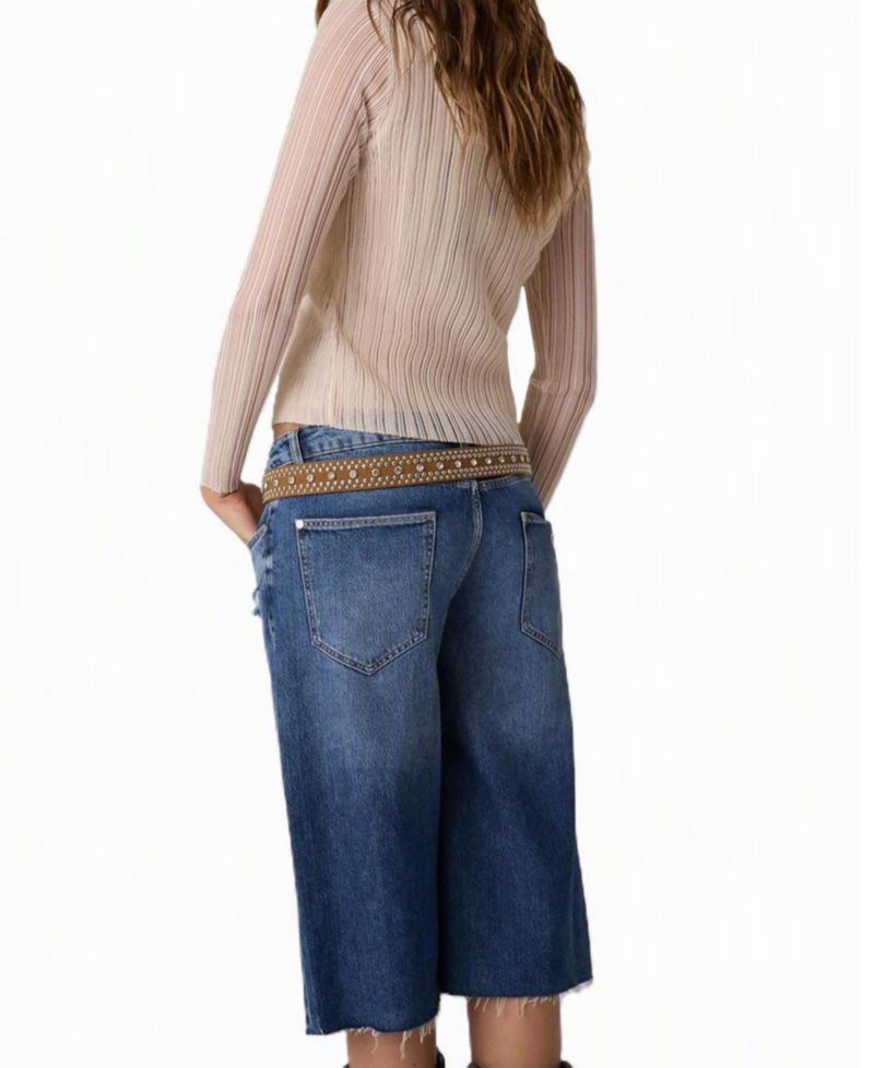 Women's Audrey V-Neck Long-Sleeve Sheer Lurex Cardigan