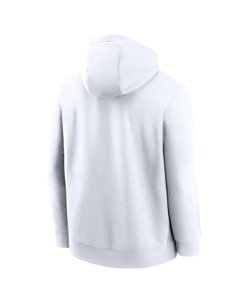 Men's White Alabama Crimson Tide Primetime Evergreen Club Fleece Pullover Hoodie