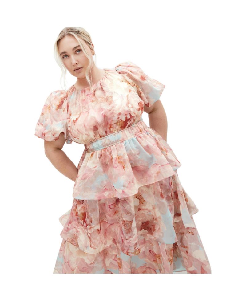 Women's Heavenly Floral Print Maxi Dress