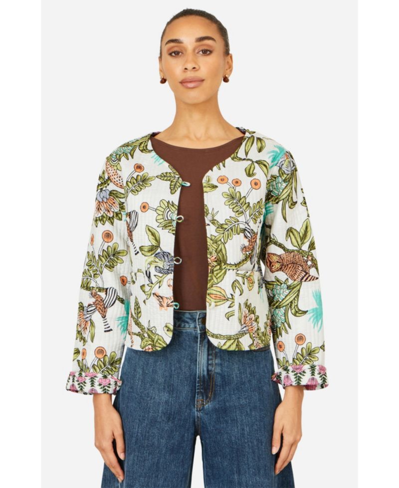 Women's Print Reversible Cotton Jacket