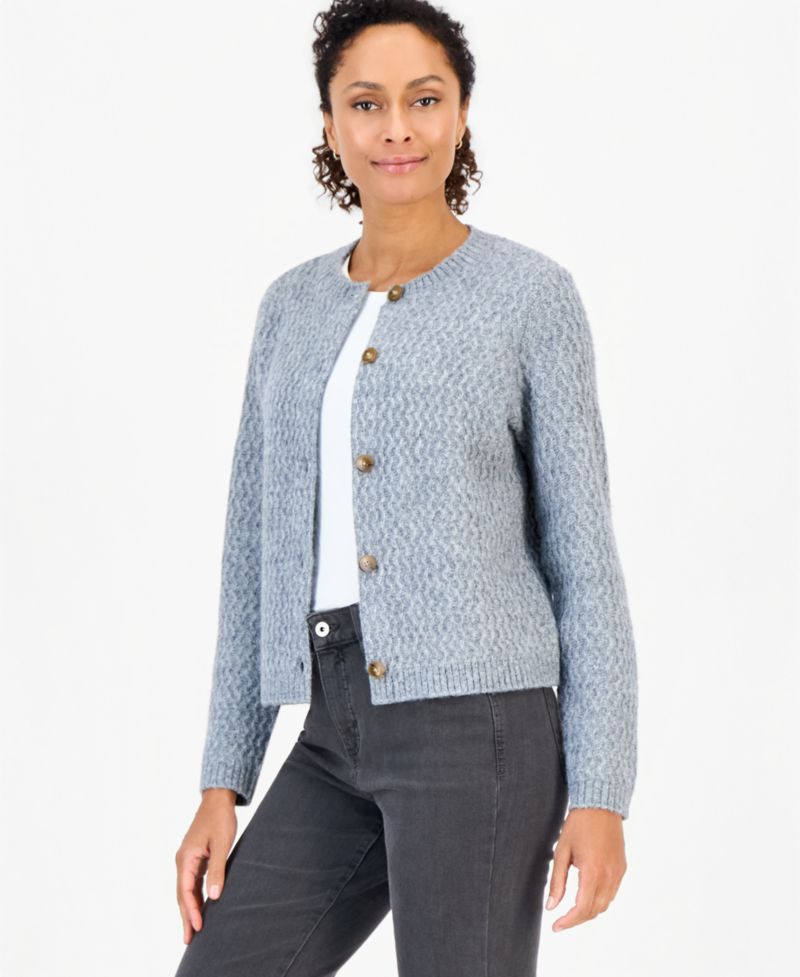Women's Stitch Crewneck Cardigan