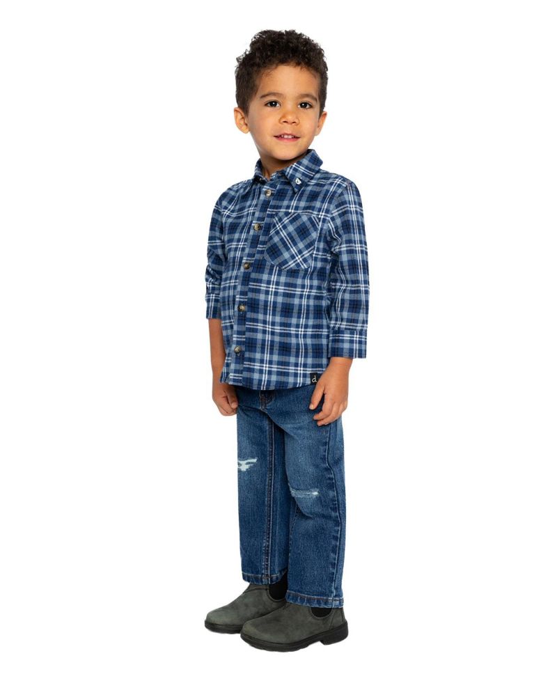 Little Boys (6-8) Plaid Shirt