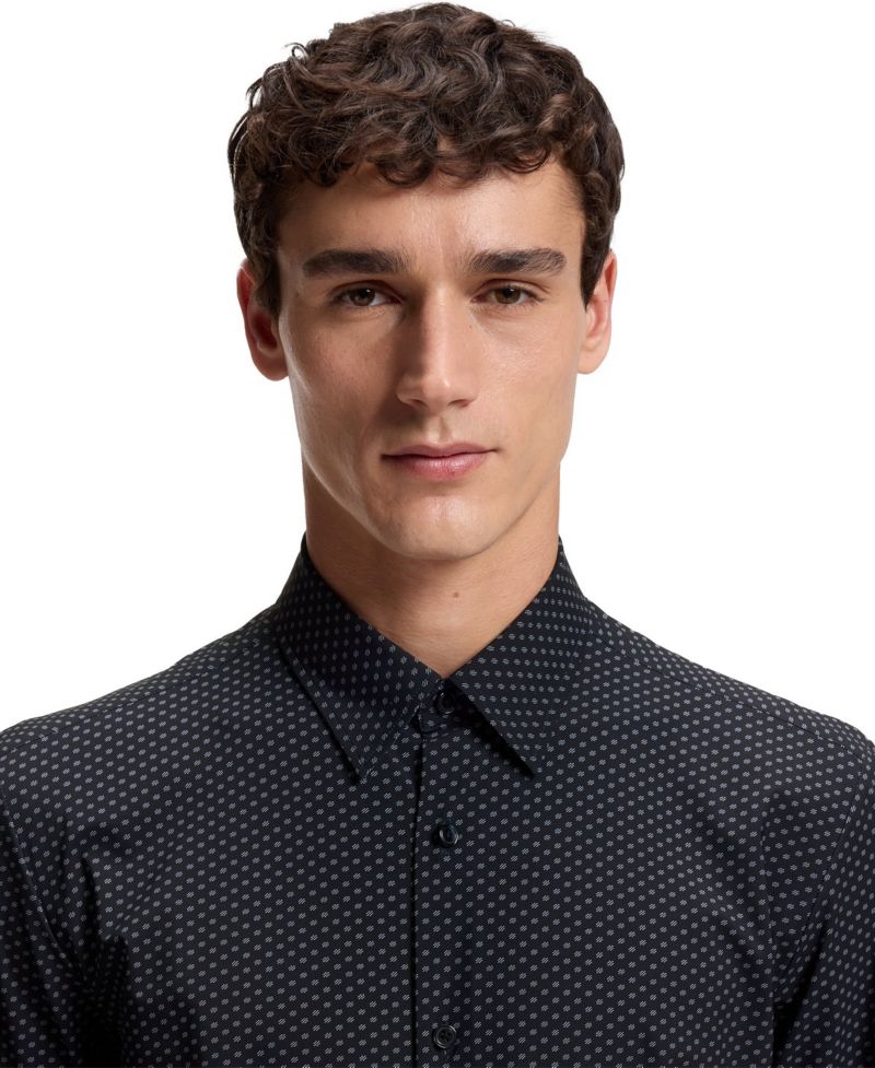 Men's Performance-Stretch Jersey Dress Shirt