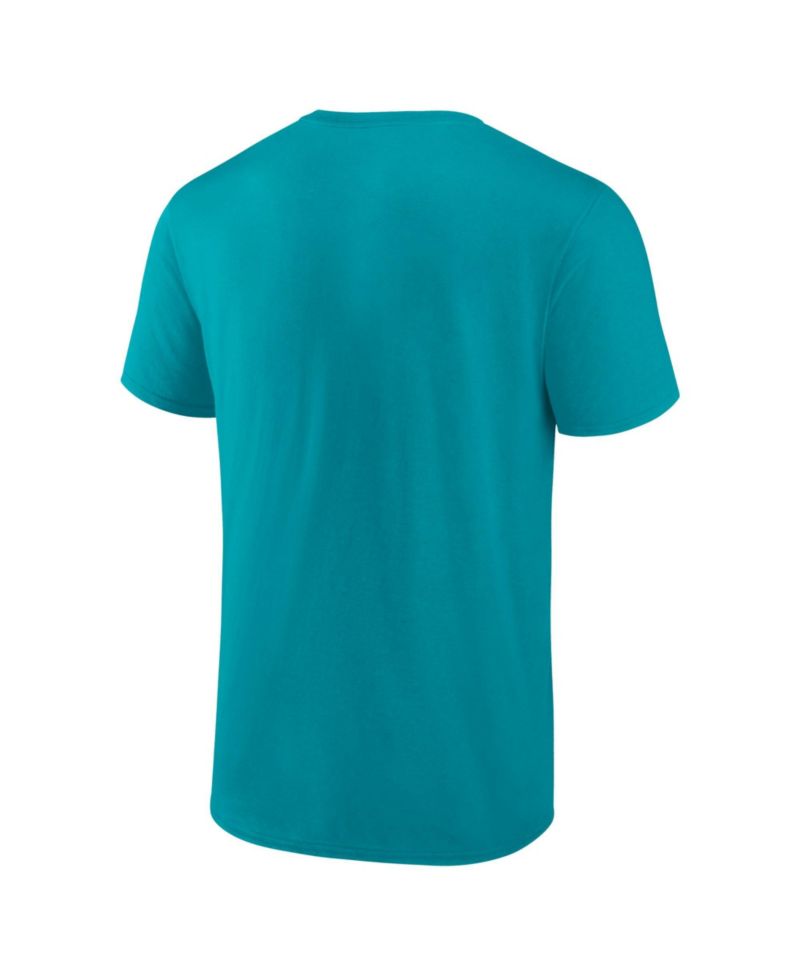 Men's Aqua Miami Dolphins Primary Logo T-Shirt