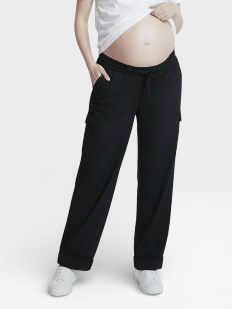 Maternity Under the Belly Utility Cargo Relaxed Fit Pant - Motherhood
