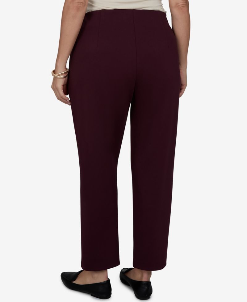 Plus Size Mid-Rise Pull-On Ponte Pants