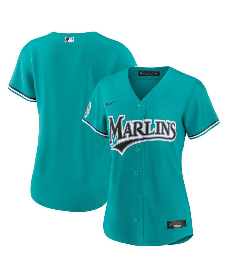 Women's Teal Miami Marlins Alternate Stadium Jersey