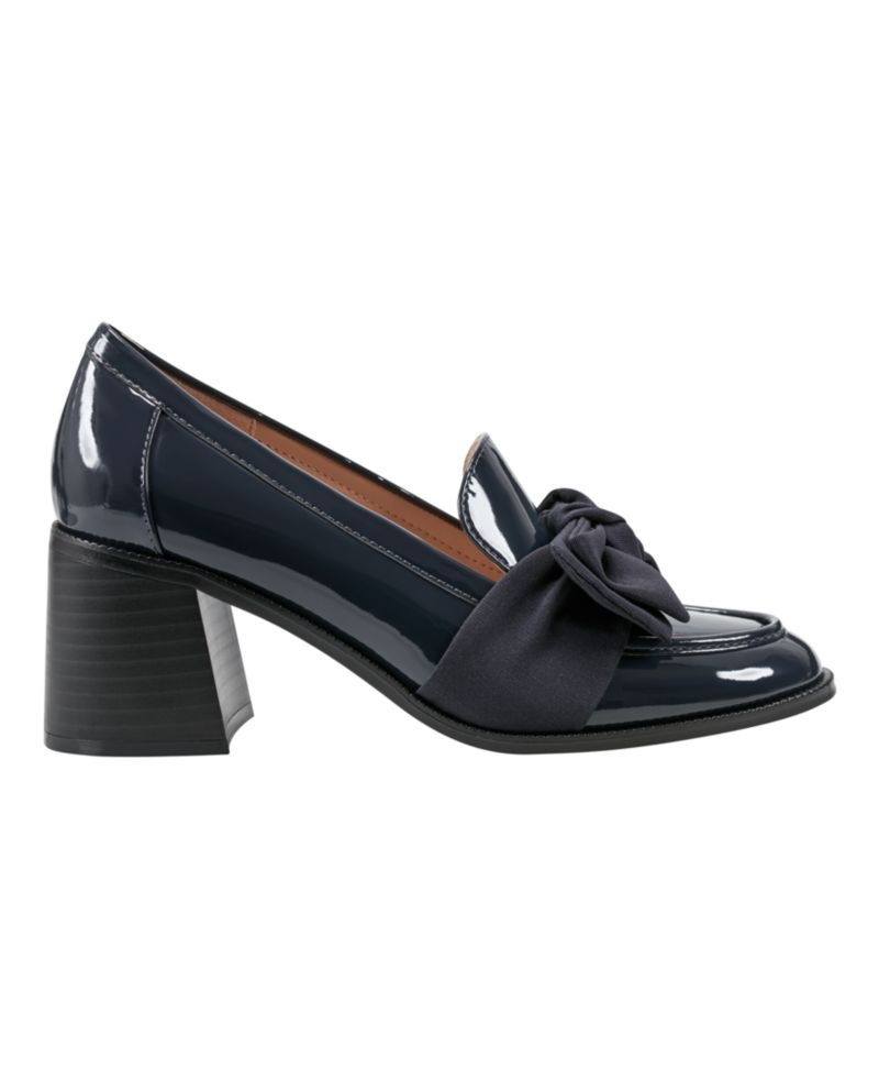 Women's Korrar Bow Block Heel Loafers