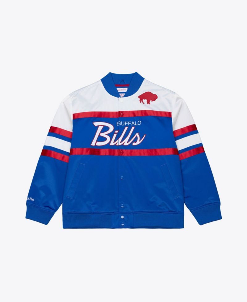 Men's Royal Buffalo Bills Head Coach Lightweight Full-Snap Satin Jacket