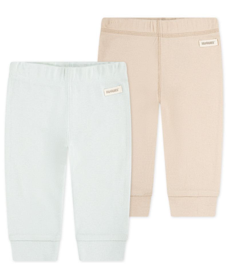 Baby Boys' and Girls' Pull-On Pants, 2-Pack Set