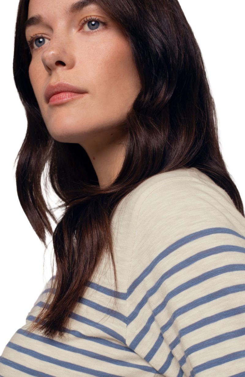 Women's Stripe Sleeve T-shirt