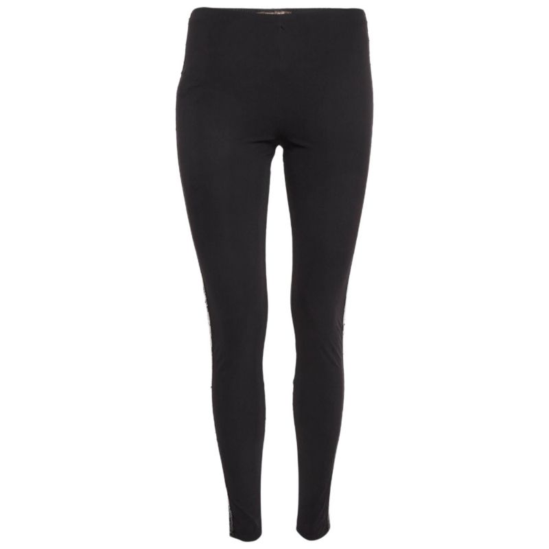 Women's Black Sequin Jersey Leggings