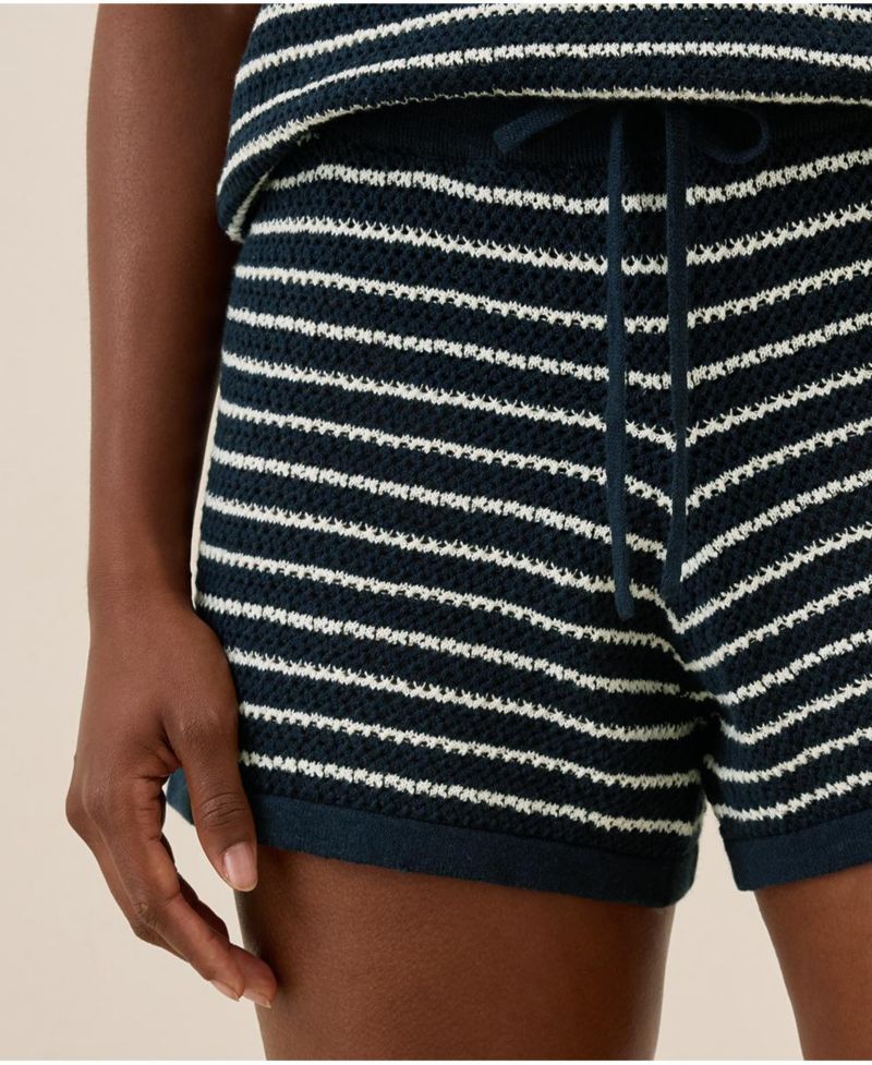 Women's Beachside Linen Crochet Short